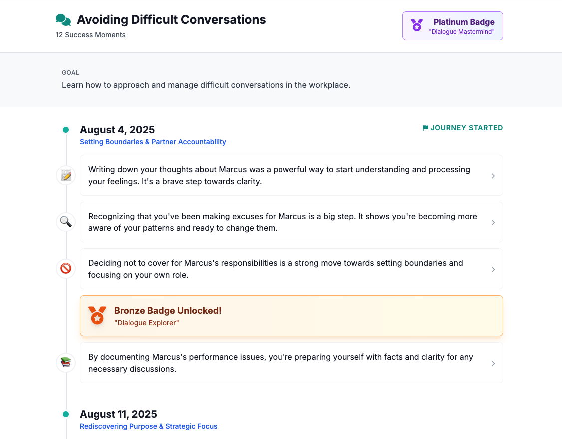 Evidence-based coaching